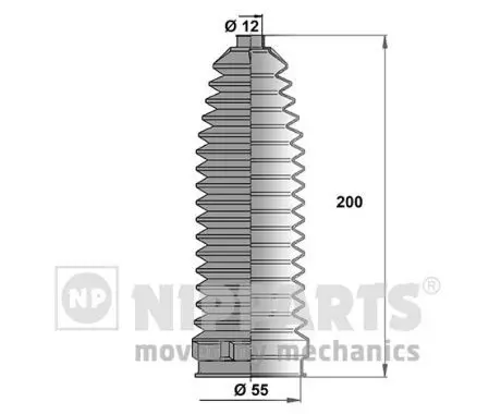 Handler.Part Bellow set, steering NIPPARTS N2843019 1