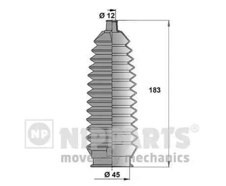 Handler.Part Bellow set, steering NIPPARTS N2844009 1