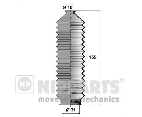 Handler.Part Bellow set, steering NIPPARTS N2851011 1