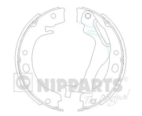 Handler.Part Brake shoe set, parking brake NIPPARTS N3502085 1