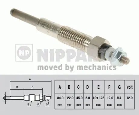 Handler.Part Glow plug NIPPARTS N5710303 1