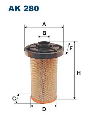 Handler.Part Air filter FILTRON AK280 1