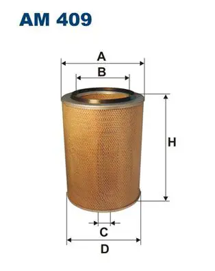 Handler.Part Air filter FILTRON AM409 1