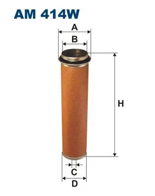 Handler.Part Secondary air filter FILTRON AM414W 1