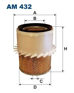 Handler.Part Air filter FILTRON AM432 1