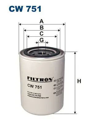 Handler.Part Coolant filter FILTRON CW751 1