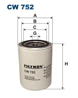 Handler.Part Coolant filter FILTRON CW752 1