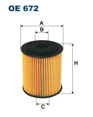 Handler.Part Oil filter FILTRON OE672 1