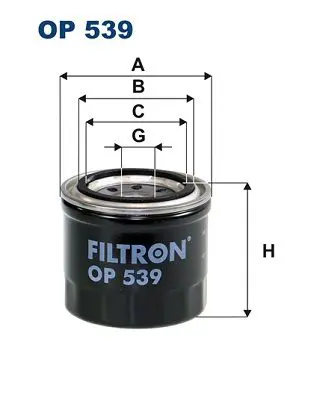 Handler.Part Oil filter FILTRON OP539 1