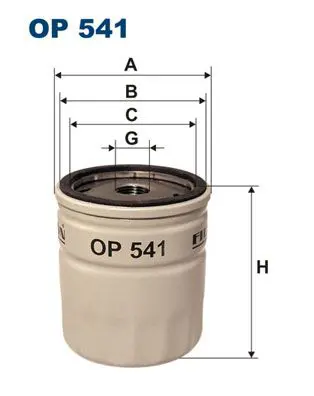 Handler.Part Oil filter FILTRON OP541 1