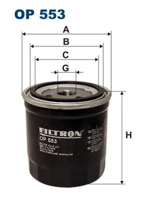 Handler.Part Oil filter FILTRON OP553 1