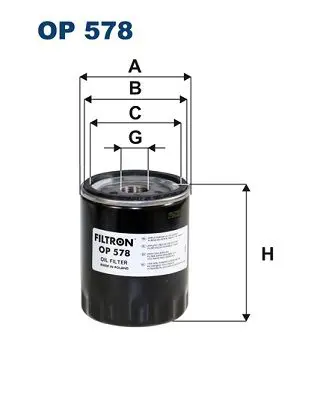 Handler.Part Oil filter FILTRON OP578 1