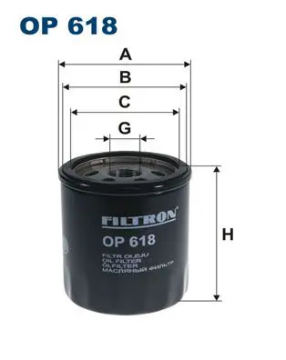 Handler.Part Oil filter FILTRON OP618 1