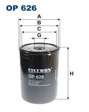 Handler.Part Oil filter FILTRON OP626 1