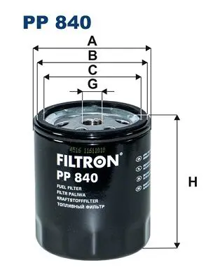 Handler.Part Fuel filter FILTRON PP840 1