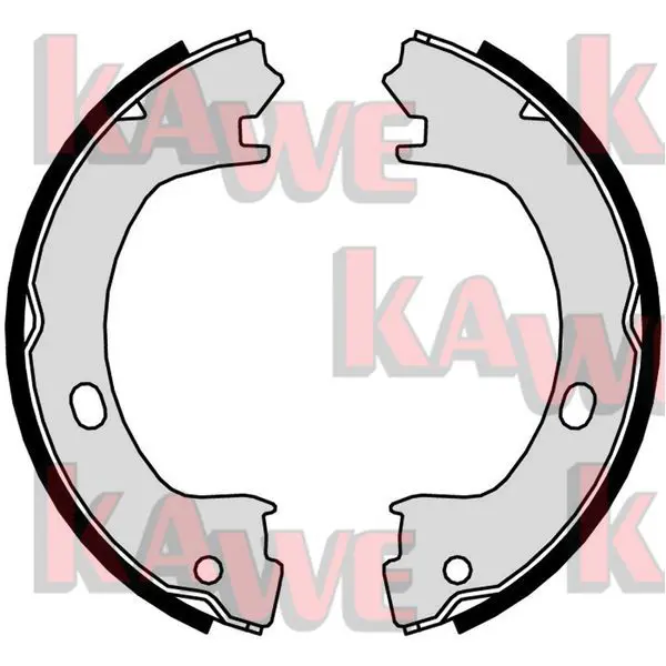 Handler.Part Brake shoe set, parking brake KAWE 01015 1