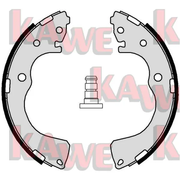 Handler.Part Brake shoe set KAWE 01024 1