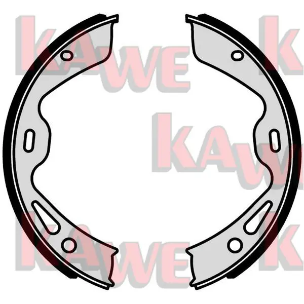 Handler.Part Brake shoe set, parking brake KAWE 01042 1