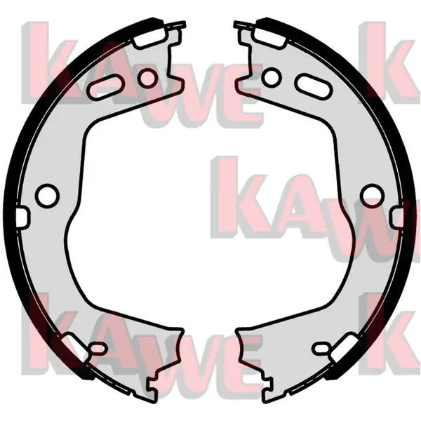 Handler.Part Brake shoe set, parking brake KAWE 01046 1