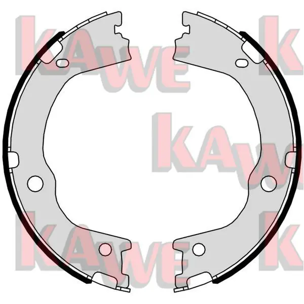 Handler.Part Brake shoe set, parking brake KAWE 01047 1