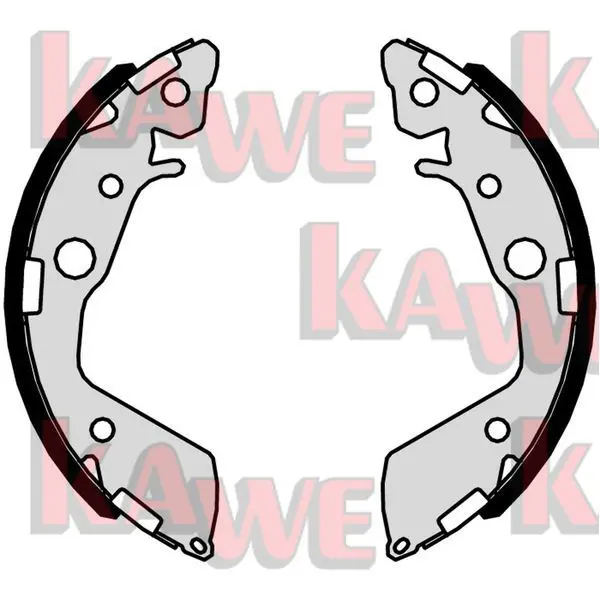 Handler.Part Brake shoe set KAWE 01075 1