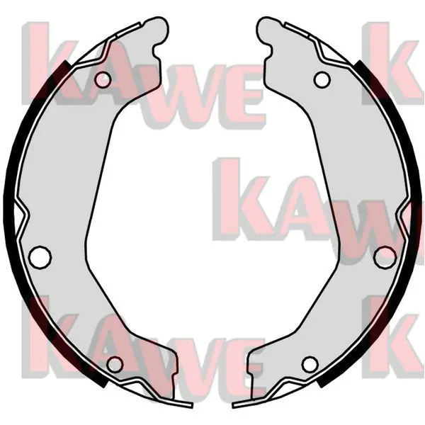 Handler.Part Brake shoe set, parking brake KAWE 01077 1