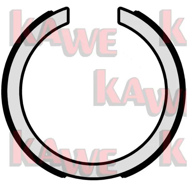 Handler.Part Brake shoe set, parking brake KAWE 01095 1