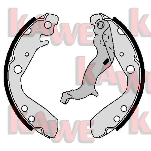 Handler.Part Brake shoe set KAWE 01103 1