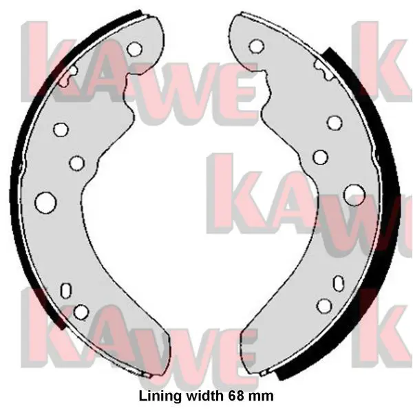 Handler.Part Brake shoe set KAWE 01200 1