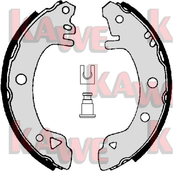 Handler.Part Brake shoe set KAWE 01380 1