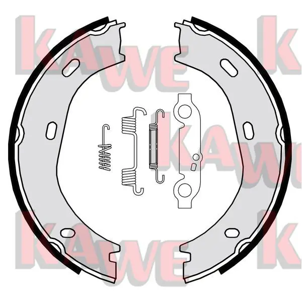 Handler.Part Brake shoe set, parking brake KAWE 01839 1