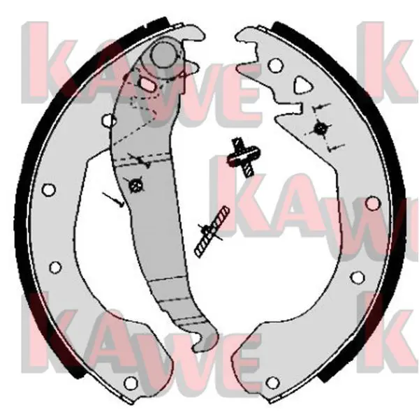 Handler.Part Brake shoe set KAWE 04650 1