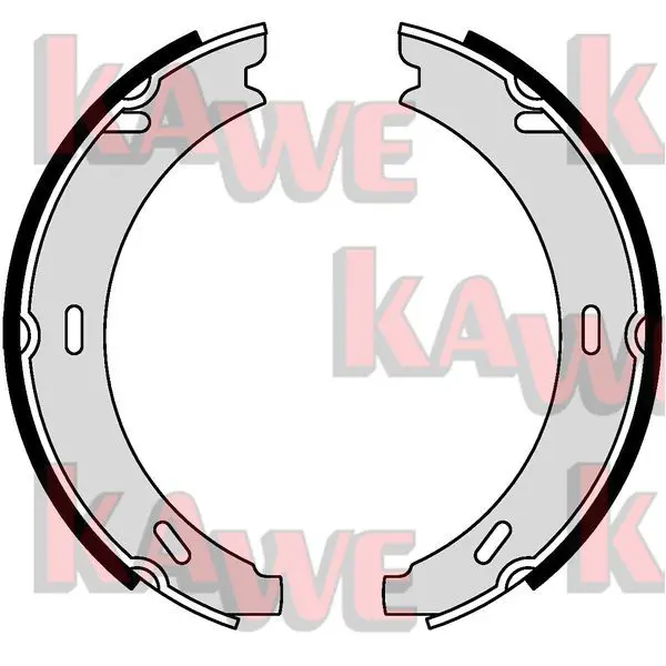 Handler.Part Brake shoe set, parking brake KAWE 04730 1