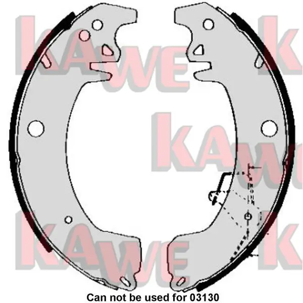 Handler.Part Brake shoe set KAWE 05090 1