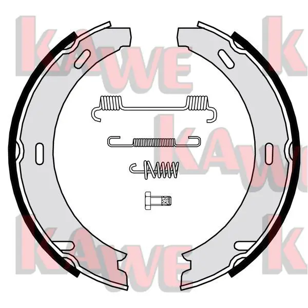 Handler.Part Brake shoe set, parking brake KAWE 06869 1