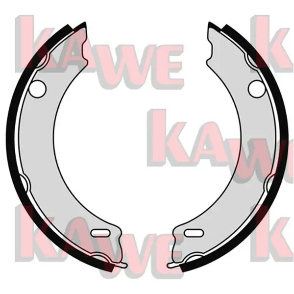 Handler.Part Brake shoe set, parking brake KAWE 06900 1