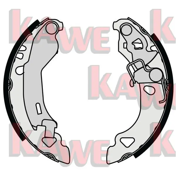 Handler.Part Brake shoe set KAWE 07080 1