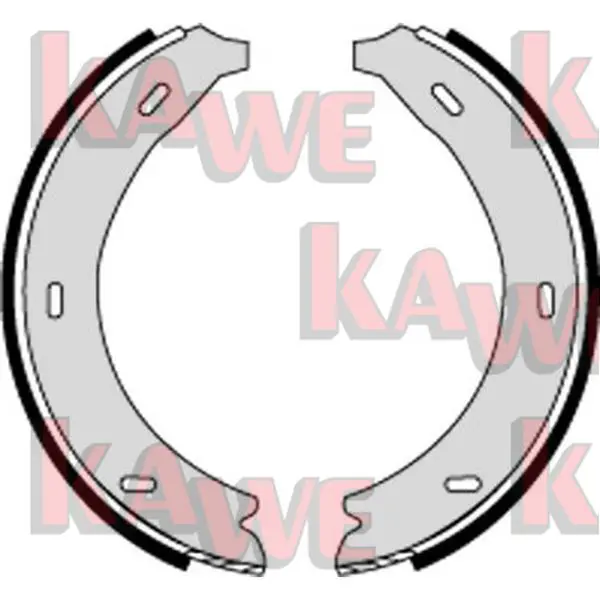 Handler.Part Brake shoe set, parking brake KAWE 07320 1