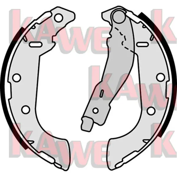 Handler.Part Brake shoe set KAWE 07500 1