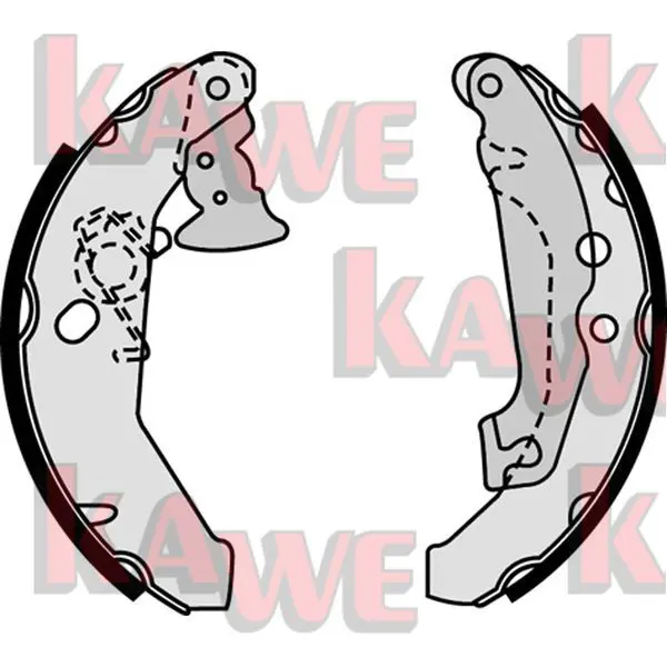 Handler.Part Brake shoe set KAWE 07560 1