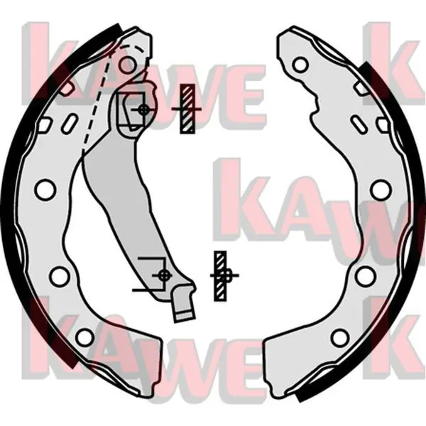 Handler.Part Brake shoe set KAWE 07740 1