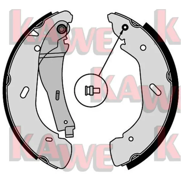 Handler.Part Brake shoe set KAWE 07790 1