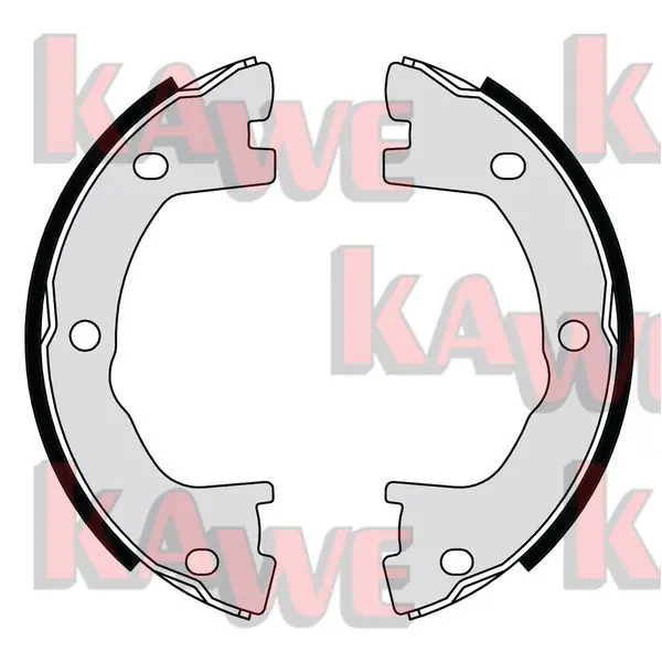 Handler.Part Brake shoe set, parking brake KAWE 07800 1