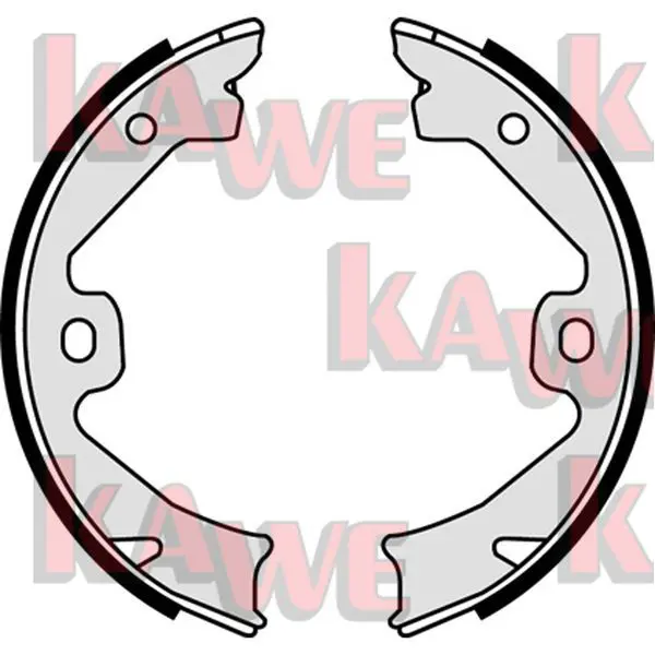 Handler.Part Brake shoe set, parking brake KAWE 08140 1