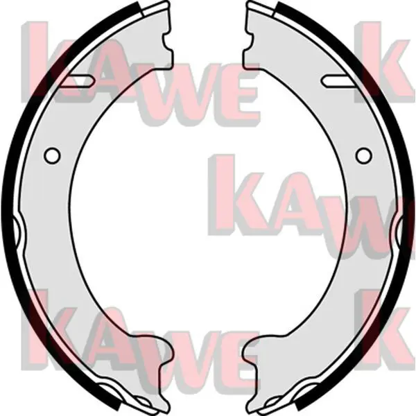 Handler.Part Brake shoe set, parking brake KAWE 08250 1