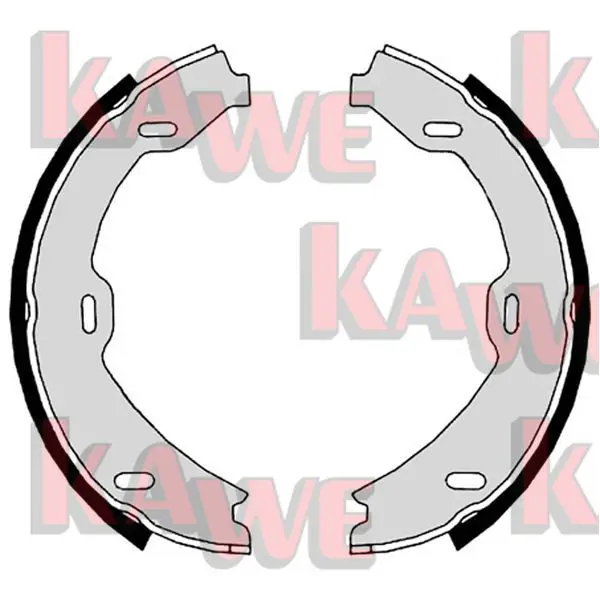 Handler.Part Brake shoe set, parking brake KAWE 08879 1