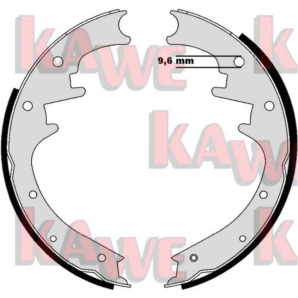 Handler.Part Brake shoe set KAWE 08990 1