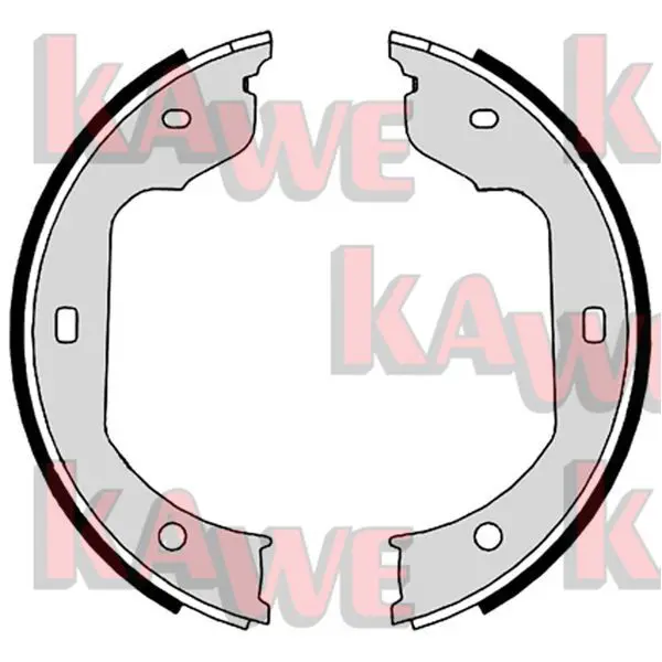 Handler.Part Brake shoe set, parking brake KAWE 09110 1