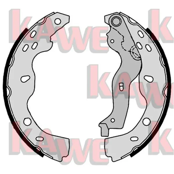 Handler.Part Brake shoe set KAWE 09190 1