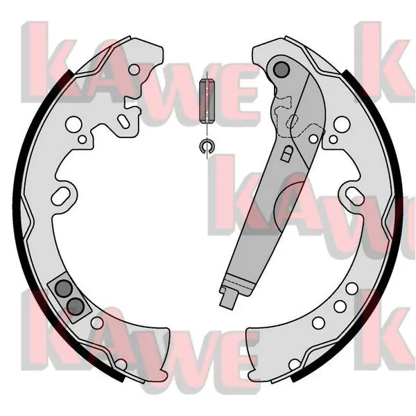 Handler.Part Brake shoe set KAWE 09205 1